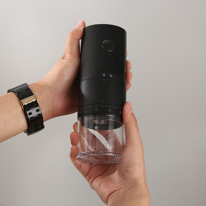 Fresh Brew Anywhere: Portable USB Rechargeable Coffee Grinder with Precision Control