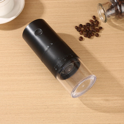 Fresh Brew Anywhere: Portable USB Rechargeable Coffee Grinder with Precision Control