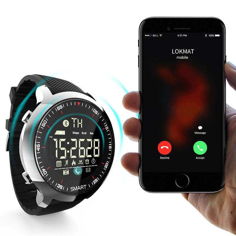 MK18 Military Rugged Smart Watch - 12-Month Battery, IP68 Waterproof Sport Tracker