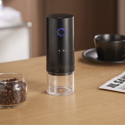 Fresh Brew Anywhere: Portable USB Rechargeable Coffee Grinder with Precision Control