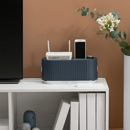 Universal Cable Management Box - Dust-Proof Power Strip Organizer