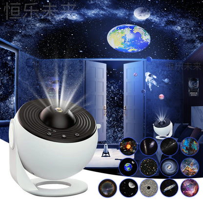 12-in-1 Galaxy Star Light Projector | 360° Rotate Planetarium Lamp for Kids & Adults