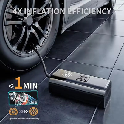 Cordless Air Pump 150 PSI - Portable Tire Inflator for Car, Bike & Sports Equipment