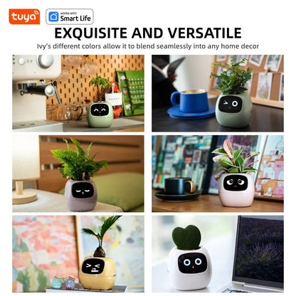 Smart Plant Pot with Automatic Watering - AI App Control & Soil Sensors for Healthy Plants