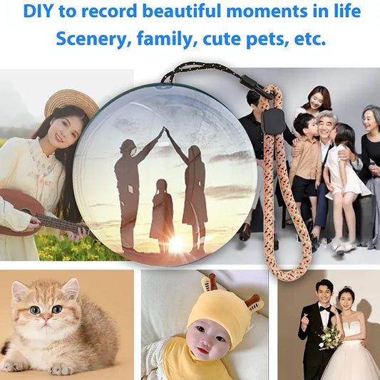 3D Photo Video Display Ball - Personalized Memory Orb with LED Light & App Control