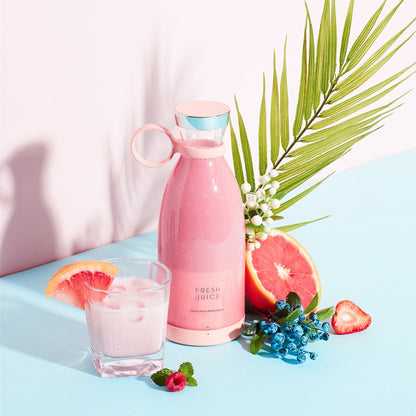 Blend & Go: Portable USB Rechargeable Juicer Blender for Fresh Smoothies Anywhere!