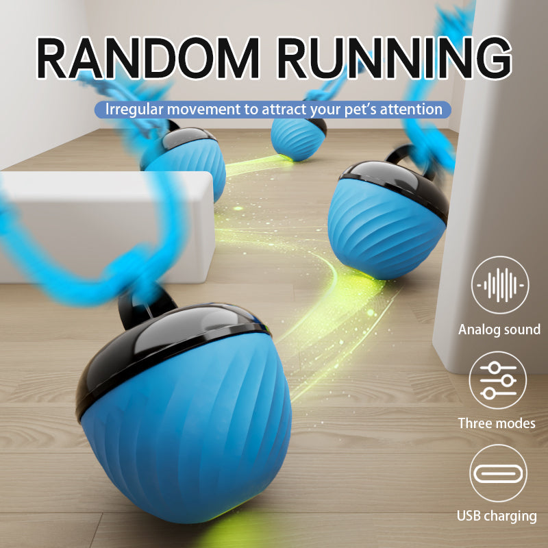 Smart Interactive Dog & Cat Toy Ball | USB Rechargeable Moving Pet Toy